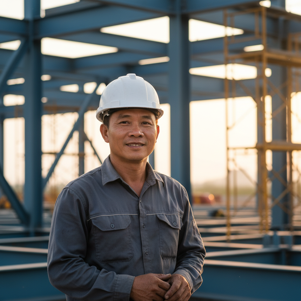 Chỉ huy trưởng công trường Lê Minh Tâm